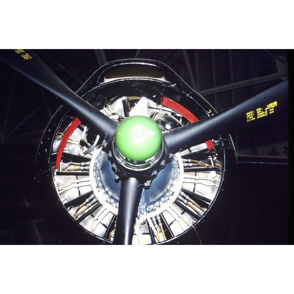 1980s 35mm Slide Aviation -   Pratt and Whitney R-2800 radial engine